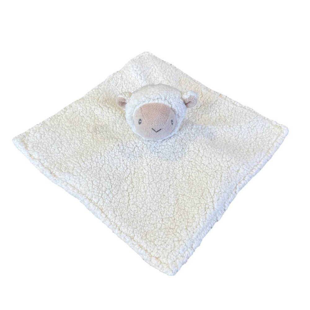 PARENT'S CHOICE Ivory Lamb Soft Lovey Security Blanket Plush for Baby